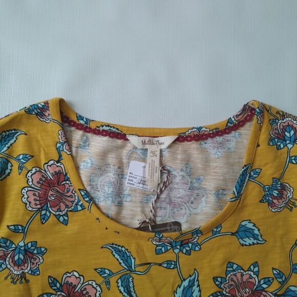 Matilda Jane A Place in the Sun Yellow Floral Pattern Dress Women's Size Medium - Picture 8 of 12